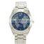 Hot selling fashion design colorful map dials good qiality alloy bracelet watches ladies women