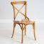 2015 Best Seller Rattan Birch Wood X Cross Back Dining Chair/rattan Seat Cross Back Chair Wooden Chair /Cross Back Chair