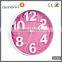 DEHENG cheap embossed 12'' Plastic Wall Clock Promotional Gift Clock