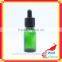 20ml glass dropper bottle with green glass bottle for electric smoke oil bottle