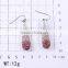 Mexican classical hot selling 3161 stainless steel pink rhinestone hanging earrings