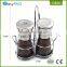 Wholesale metal wire magnetic 2 jar spice bottles rack set