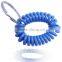 Fashion plastic spring wrist coil keychain in hot sales from GuangDong factory