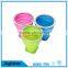 Novelty Food Grade Folding Rubber Silicone Drinking Cups Outdoor Portable Folding Silicone Drinking Coffee Cup