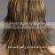 Wholesale women's Gold blonde Long straight synthetic hair lace wigs