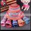 2016 hot sell striped ladies sun visor hat foldable bucket hat