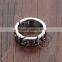 8MM Stainless Steel Vintage Hollow Ring Fashion Ring Steam Punk Jewelry 6240018