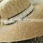 hot new products for 2014 simple Grass weaving flanging lady hate para straw hat and cap custom logo