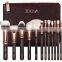 Goat Hair Brush rainbow makeup brushes with 15 pcs for makeup