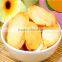 Fashion healthy LMD yellow peach chips/ dried fruit chips