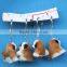 plastic dog animal shape faux fur toy keychain