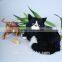 high quality plush animals fake fur black and white cat plush toys