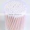 100p plastic tube packed birch wooden cotton buds q-tips