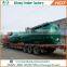 Tri-axle volume optional bulk powder silo semi trailer, V type cement trailer for sale