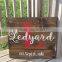 rustic wooden sign