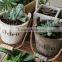 wooden hanging flower pot wooden bucket pot