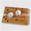 Creative bamboo custom wood tray set with coaster for coffee