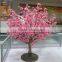 SJ20171228 small artificial pink cherry tree home decoration pieces
