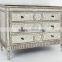 3 drawers living room furniture solid wood cabinet