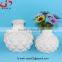 Chinese Home decor vase White Ceramic Pineapple shaped Vase