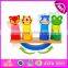 2015 New and popular Wooden balance baby toy,Colorful baby wooden educational toy,Funny play wooden balance game toy W11F001