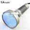 Wholesale 100 LED UV flashlight 5W High Power UV Black Light 395nm-400nm Purple uv Flashlight torch