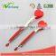 WCHXK06 Premium Comfort Stainless Steel Locking heart shape Food Tongs with Heat Resistant Silicone Heads, Good Grip