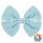 Seersucker Ribbon Cheer Bows 5" x 4.5 " 100% cotton seersucker hair bow Sewn grosgrain boutique hair bow for girls