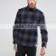 Guangzhou High Quality Custom Long Sleeve Point Collar Chest Pocket Mens 100% Cotton Casual Plaids Shirts