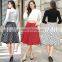 casual summer XXL women polka dots oversized puffy tulle skirt
