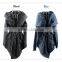 Spring new design european style women oversize hooded denim trench coat