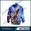 Long sleeve tattoo t-shirt , waterproof hooded sweatshirt jacket