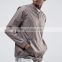 Oversized Woven Crew Sweatshirt with Half Zip