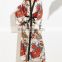Fashion Casual Long Blouse Street Wear floral chiffon Women chiffon long Kimono Cardigan