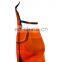 2017 hot sale orange sleeveless halter backless jacquard weave bandage night club dress