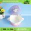 3pcs Silicone Cutlery Dinner Baby Feeding Set With Bib and Suction Bowl