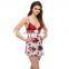 Lacy Floral Night Slip In Maroon