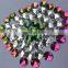 Round flatback crystal ab sew on rhinestones for dresses wholesale