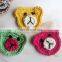 hand crocheted bear hair clip