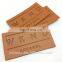 Jeans pu patch custom embossing logo leather labels for bags/hat