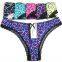 Yun Meng Ni Sexy Underwear Heart Printed Bikini T-back Breathable Cotton Women Thong Panties