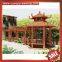 outdoor hotel villa park garden wood look style aluminum alloy metal pavilion pagoda gloriette kiosk