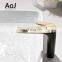 High quality chrome brass modern deck mounted single handle wash basin faucet