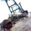 Sand suction dredger with ship propeller