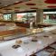 Restaurant Conveyor Belt Sushi 4.2 - 4.7m/min With Stainless Steel Chain