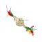 Amazon hot selling China supplier colorful pet toy cat throwing feather ball with bells