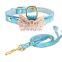 Snake-pattern Diamond Gold Butterfly Pet Collar Leash Training Dog Pulling Rope Pet Neck Chain Pet Supplies
