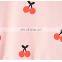 Plain Pink Little Cherry Pattern Romper Soft Baby Girl Romper Wholesale Price