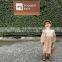 6532 Kids girls boutique spring fashion long sleeve cotton and linen dress