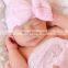 Newborn Infant HATS Baby Girl Soft Cotton BIG Bowknot Hospital Cap Warm Beanie Hat 5COLORS